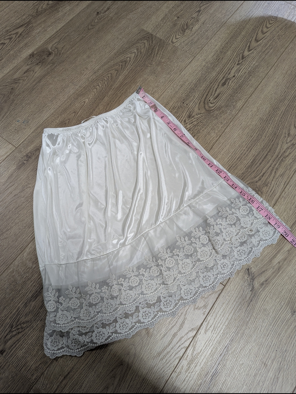 Classic White Lace Trim Half Slip - Women's Intimates